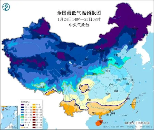 烟台的大雪有《流浪地球》即视感:地上冒白烟 行人艰难前行