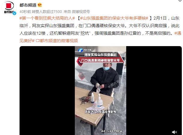 山东强盛集团的保安大爷有多硬核：强盛集团是孙红雷的，不是高启强的
