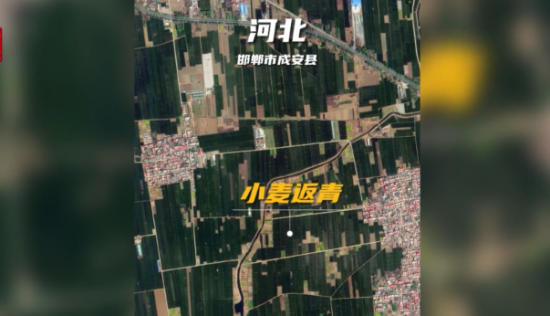 太空视角俯瞰春耕锦绣画卷