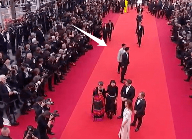 戛纳为巩俐清场：出场霸气十足 果然有“巩皇”气质
