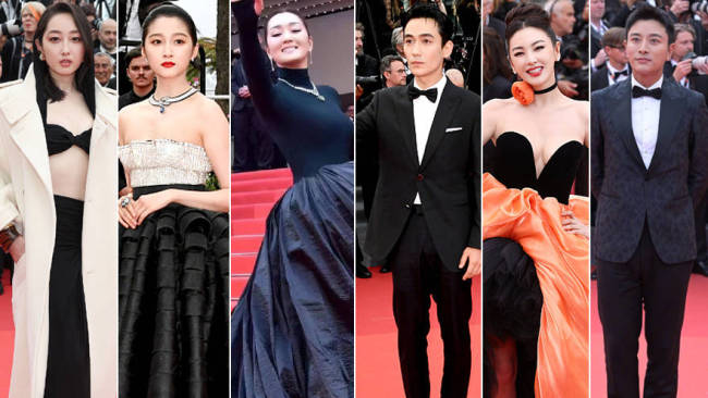 戛纳为巩俐清场：出场霸气十足 果然有“巩皇”气质