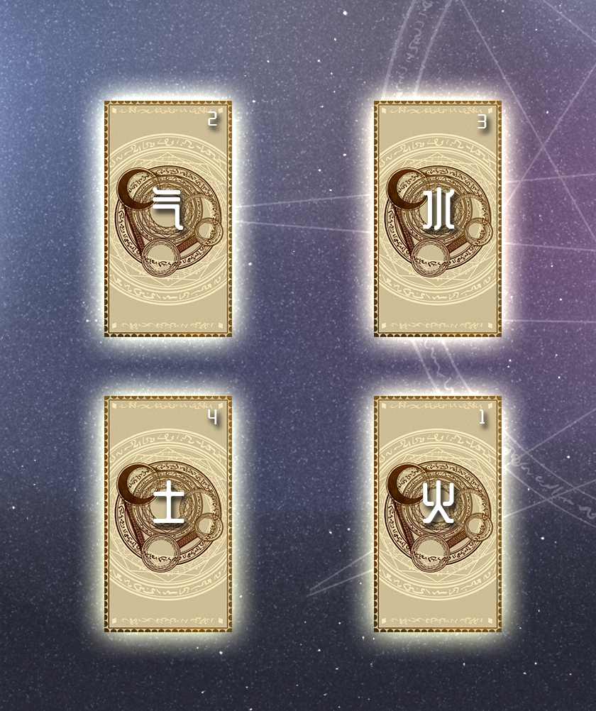 塔罗牌四要素展开法牌阵介绍